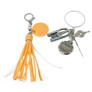 Tassel - Peaches Orange  White