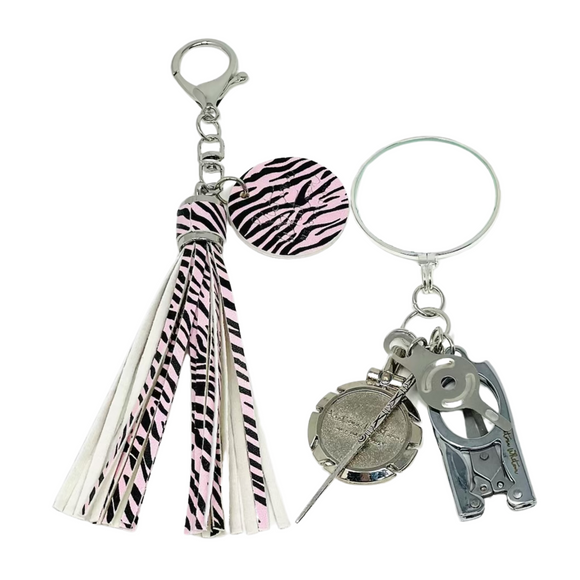 Tassel - Pink and Black Zebra