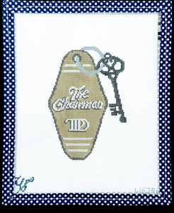 The Chairman Needlepoint Canvas - 3.75" x 5.25", 18 Mesh