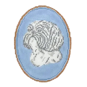 The Shih Tzu Cameo Canvas - 3" x 5", 18 Mesh