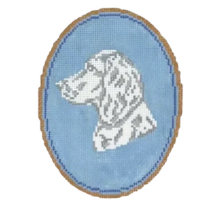 The Spaniel Cameo Canvas - 3" x 5", 18 Mesh