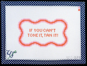 Tone It or Tan It Needlepoint Canvas - 6" x 4", 13 Mesh