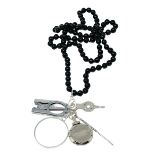 Up Up Chatelaine - Black Beads