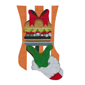 Whataburger Mini Sox Needlepoint Canvas - 6" x 3", 18 Mesh