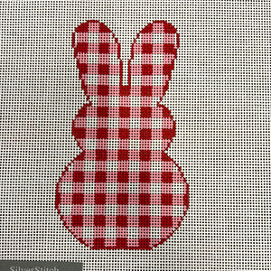 Gingham Bunny Pink Red