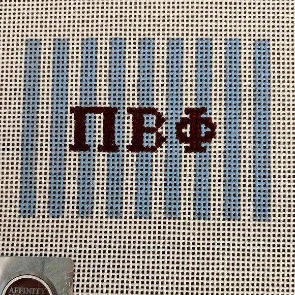 Pi Beta Phi - Luggage tag insert w/ stripes -