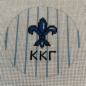 Kappa Kappa Gamma - 3" round w/greek letters and mascot