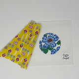 Blue Gingham Flower