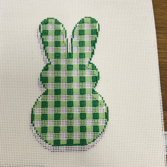 Gingham Bunny Green