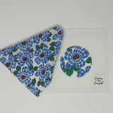 Blue Gingham Flower