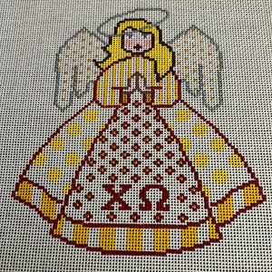 Chi Omega - Sorority Angel  6"tall