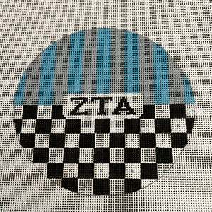 Zeta Tau Alpha - Sorority Taxi round w/greek letters