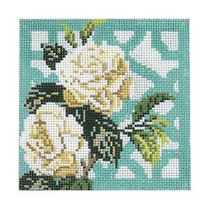 KB 1296 - Trellis Coaster - Gardenia - KBTS Sep23