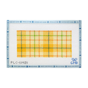 PLDTS Plaid Eyeglass Case - Daffy Yellow