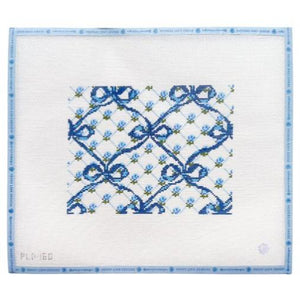 PLDTS Rose Trellis + Bow - Blue