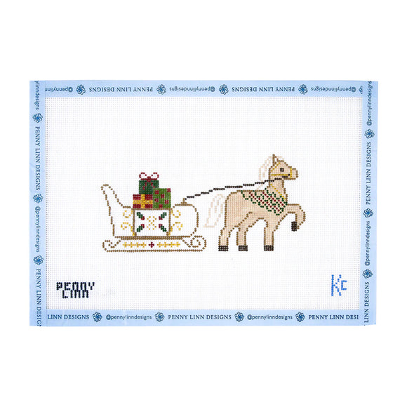 PLDTS Vintage Winter Village Series: Horse & Sleigh