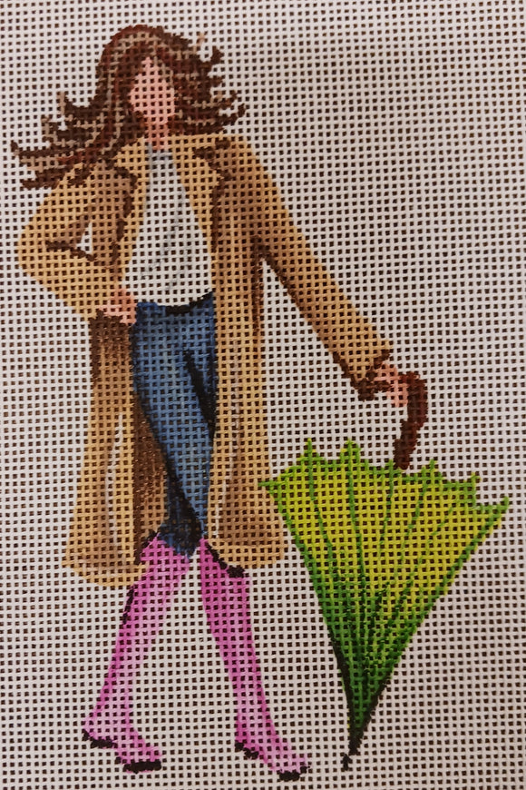 April Girl with Umbrella