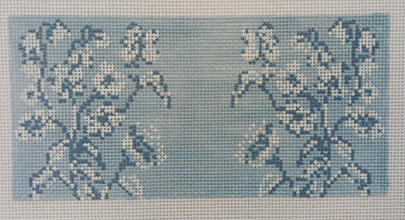 Whimsy Blue Floral Self Finishing Purse Insert