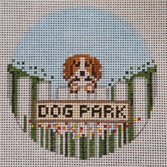 Cavalier Round- Dog Park Series Includes Stitch Guide