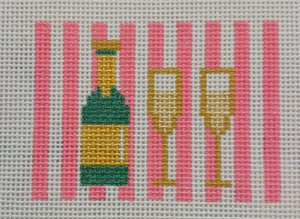 2” x 3” luggage tag with Champagne