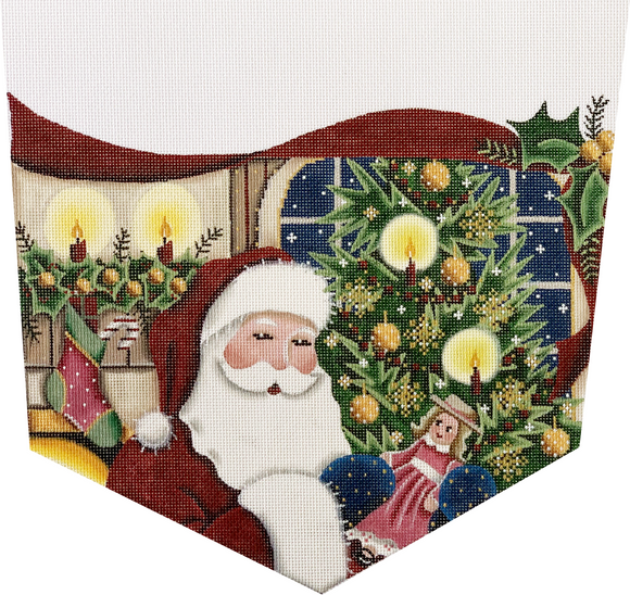 Candlelit Santa by the Tree Cuff