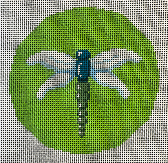 Dragonfly on Green