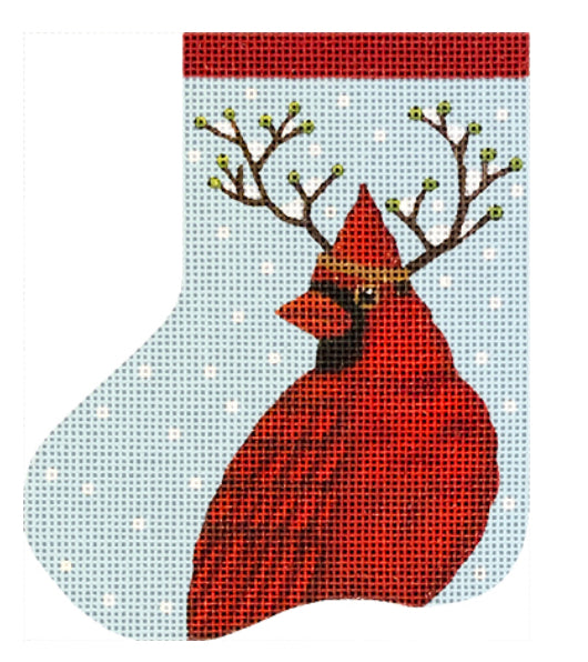 Cardinal/Branches Mini Sock