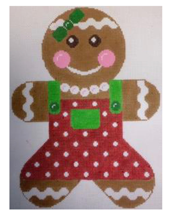Large Red & Green Gingerbread - Girl