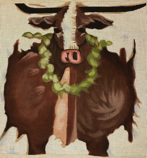 Cow with Wreath