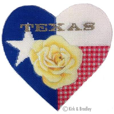 Texas Yellow Rose Heart