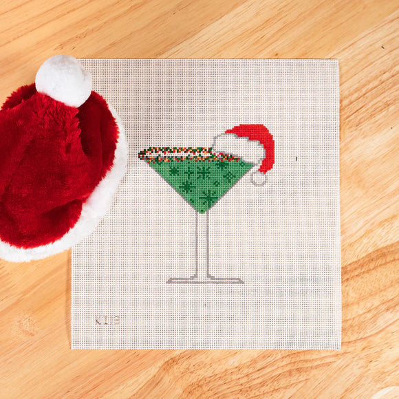Martini - Grasshopper with Santa Hat