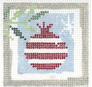 Pomegrante, red/white stripe