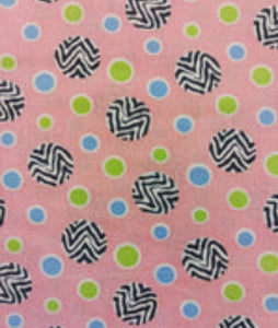 Vintage Fabric- Zebra Polka Dots
