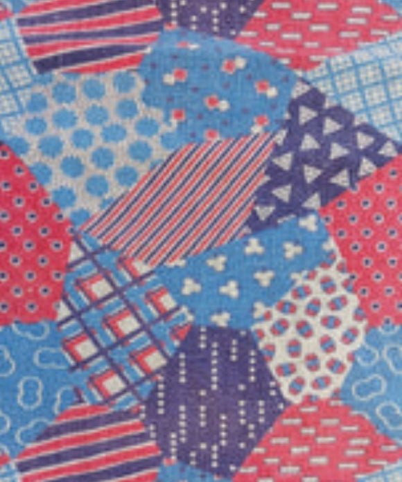 Vintage Fabric- Red, White and Blues