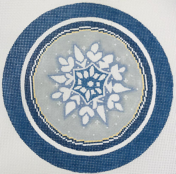 Snowflake / Blue Border