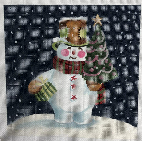 Snowman with Tree