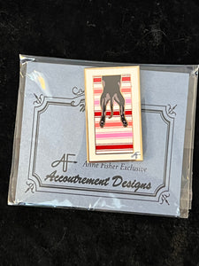 Black Dog Sploot Needleminder Magnet