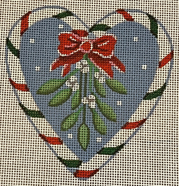Candy Cane Heart, Mistletoe