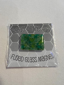 Green Glass Magnet