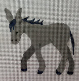 Nativity in Blue & White Donkey With Stitch Guide