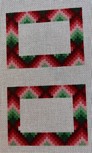 Bargello Place cards (2 cards on each canvas)